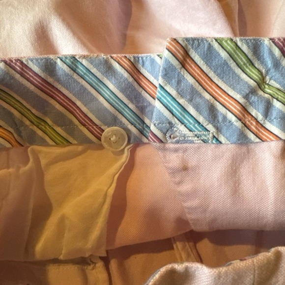 F&G Men's Golf Shorts Soft Pink Chino Shorts Size 36 Flat Front 100% Cotton - Picture 7 of 10